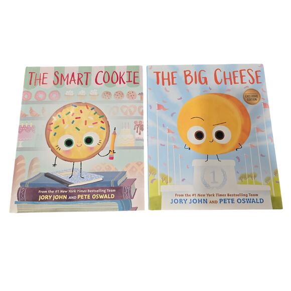 Bundle of Hardcover The Smart Cookie & The Big Cheese | Jory John & Pete Oswald - Picture 1 of 10